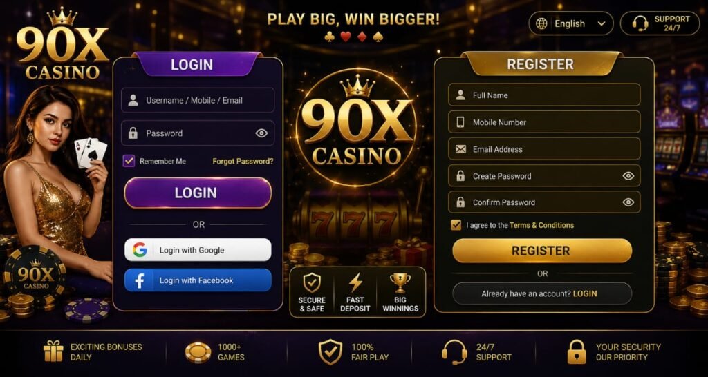 90X CASINO NEW APP