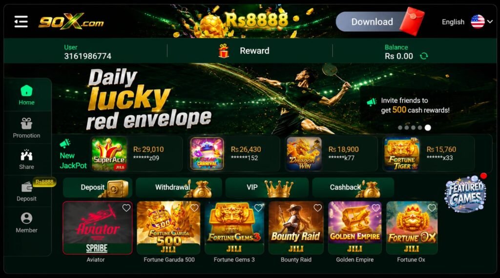 90X CASINO NEW APP