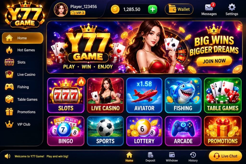Y77 GAME APK PAKISTAN